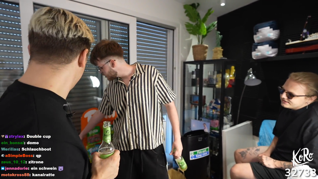 German streamer Papaplatte removes MrBeast sticker in front of 50k viewers