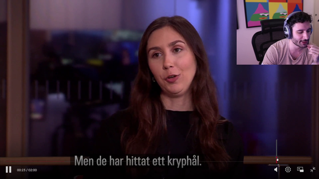 twitch on swedish news