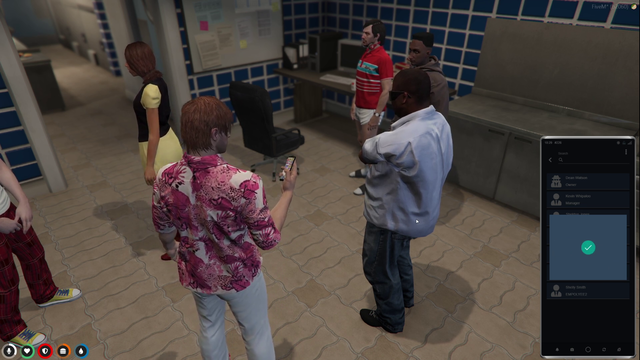 Kevin(Soda) brings his new Burger team in for a team cheer