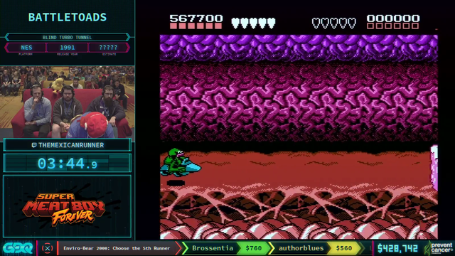 Speedrunner beats Battletoads Turbo Tunnel while blindfolded