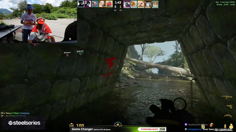 Danish Twitch streamer playing CS2 from Tour de France