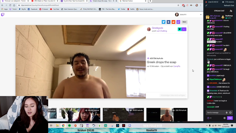 Streamer sees too much