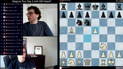 Magnus plays the bongcloud against Hikaru