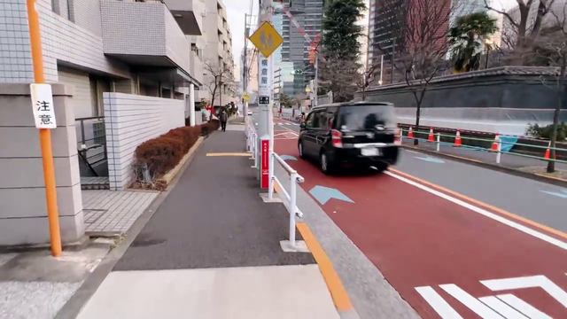 Japanese man almost hit by car
