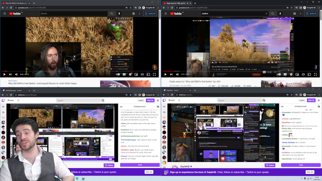 JoshStrifeHayes reacts to Asmongold + Zepla reacting to JoshStrifeHayes reacting to JoshStrifeHayes