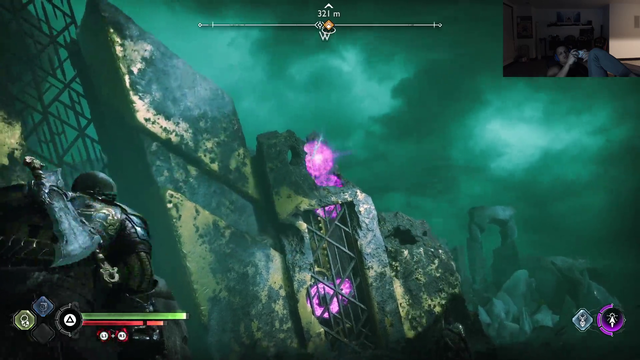 T1 tries to solve a puzzle in God of War