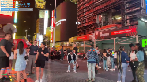 ExtraEmily's fit check in Times Square