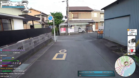 Connor finds Asmongolds house on the cyclethon