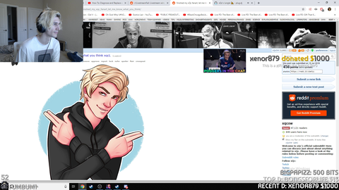 XQC gets thousand dollar donation