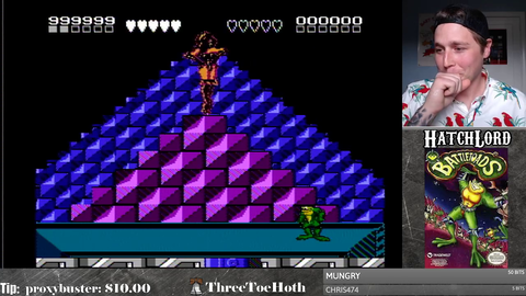 After an 18 day grind, Hatch finally beats one of the hardest NES games -Battle Toads