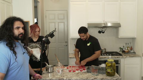 Malena buys the wrong color for Super Bowl Jell-O shots