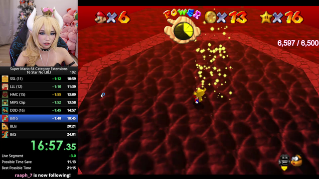 Emiru - Alinity distracts Emiru and kills her SM64 PB run