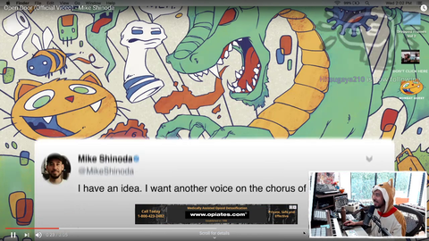Mike Shinoda debuts his video for "Open Door" on Twitch for his new album, where all songs were created on his Twitch stream