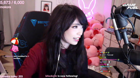 Emiru checks how her stocks have been doing