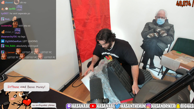 Hasan drops his left-leaning PC