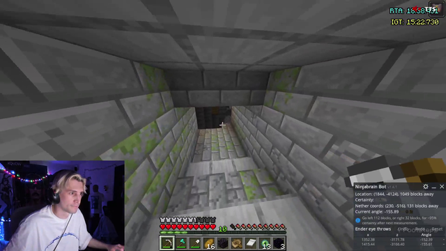 Sees the end portal and runs away