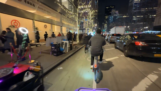Emily Hits a guy with a bike