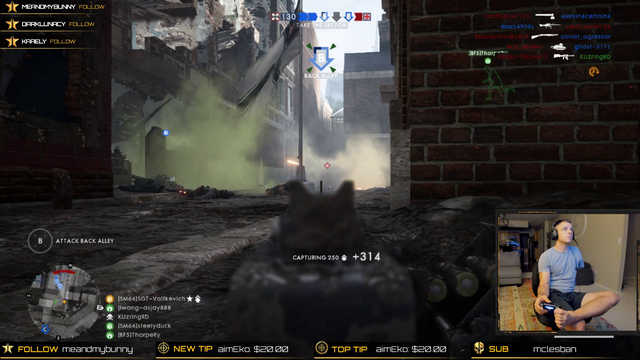 Veteran destroying with 1 hand and 1 foot