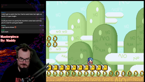 BarbarousKing receives the prize at the end of the newest romhack made by Maddy (creator of Celeste)