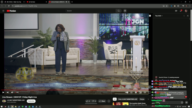 Poke watching random low-viewer Youtube streams