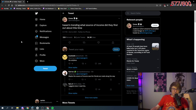 Grimes likes tweet about Hasan