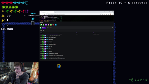Soda goes through Lacari's logs