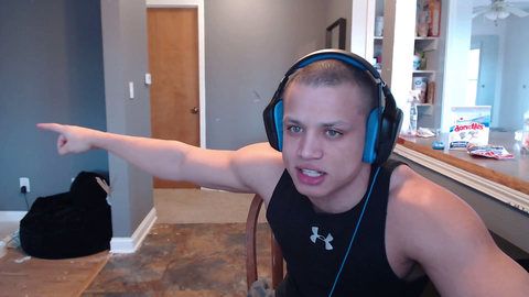 Tyler1 using his webcam mic