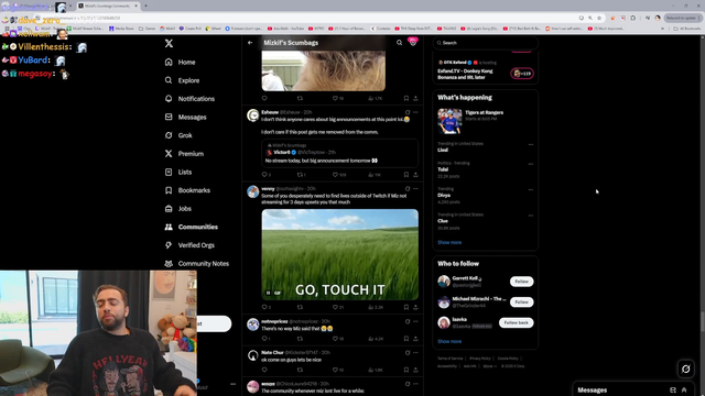 Mizkif standing on business