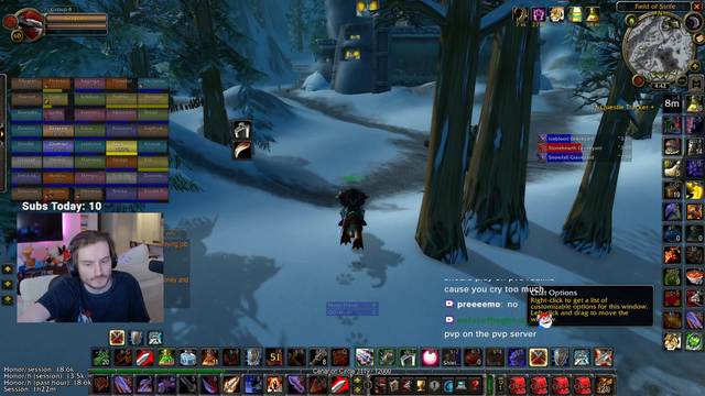 Graycen finds Mizkif in Alterac Valley