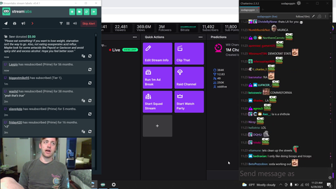 Sodapoppin reacting to homeless people in LA