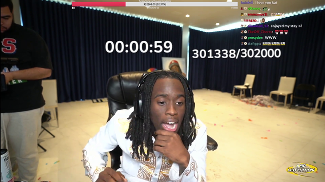 KaiCenat ends his 30-day subathon with 301,000+ subs