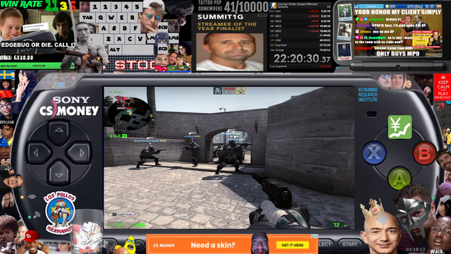 Streamer starts a beautiful, angelic chant in CSGO voice chat because teammate's mic echoed