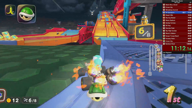 RTGame attempts a mario kart speedrun