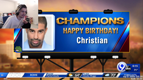 News anchors wish xqc a happy birthday