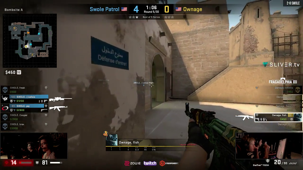 Unfortunate missed spray in final of Fragadelphia.