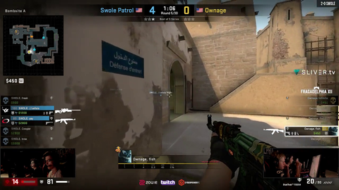 Unfortunate missed spray in final of Fragadelphia.