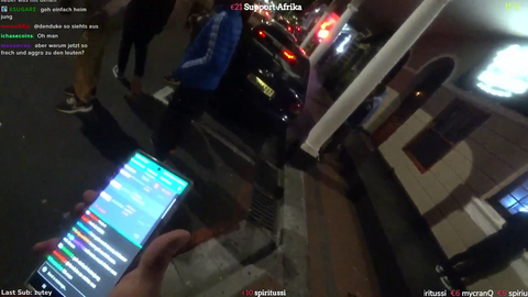 Guy in a car steals IRL Streamer's cell phone and drive away in Cape Town, South Africa.
