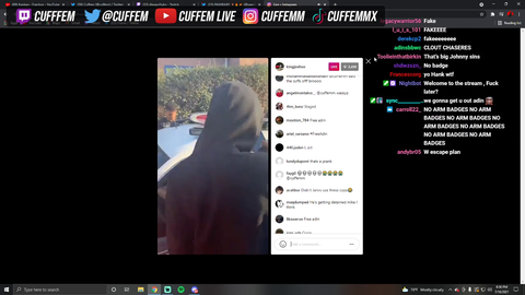 Adin Ross gets arrested by LAPD and put in a police car