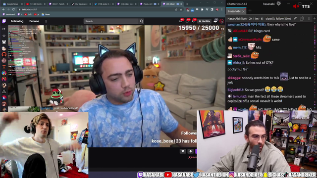 Hasan explains how he thinks Mizkif should've responded