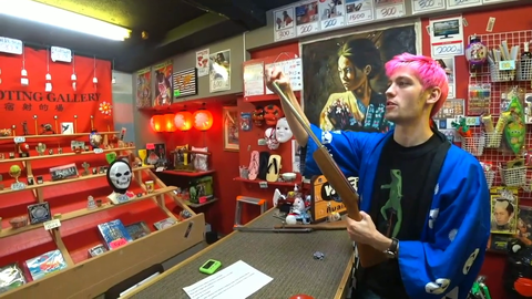 Luke hits a shot in realistic Japanese FPS