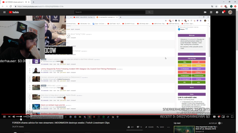 Forsen reacts to xQc roast of his intros