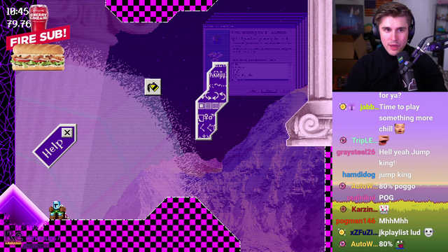 Lud hops into Jumpking right after malding in Mario Kart