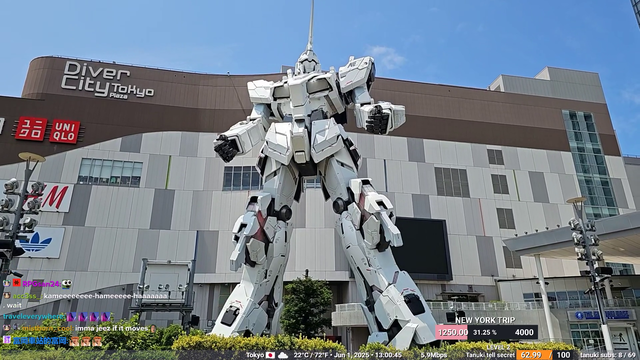 crazyjapanese - RX-0 Unicorn Gundam - DiverCity Tokyo Plaza