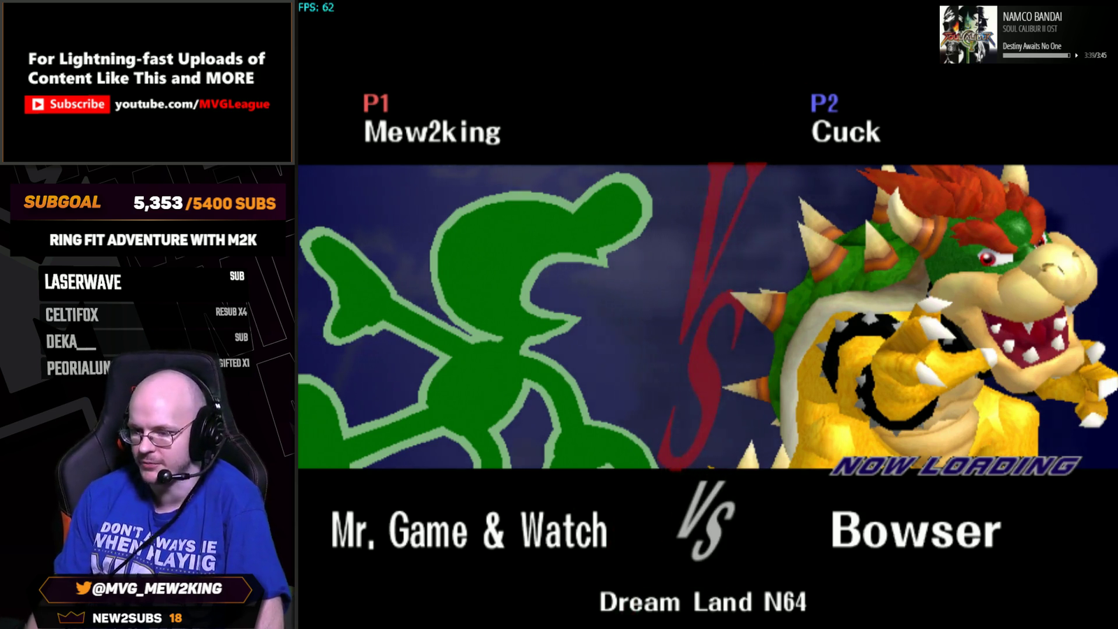Mew2King somehow runs into a GIGA BOWSER on Unranked