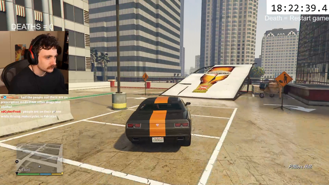 Aussie streamer Crayator 18+ hours into a No Death GTAV run