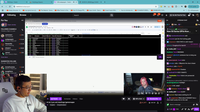 After getting put 3rd on the backup list, Kristoferyee gives a viewer a very bizarre threat.