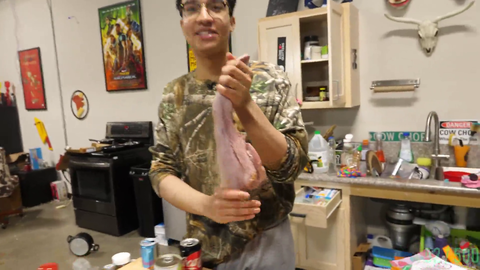 Jakob knows what to do with the Cow Tongue