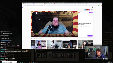 Destiny calmly reports Alebrelle to Twitch moderation