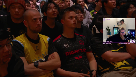 A fan has a message to fl0m during PGL CS2 Finale