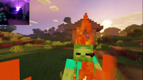 Strubber Breaks His Monitor in VR Minecraft